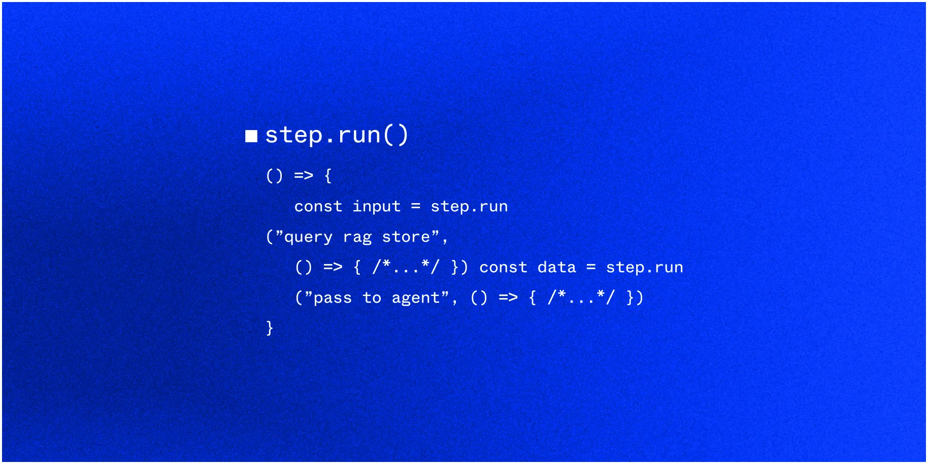 After: a single step.run() call replacing all that infrastructure.